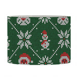 Santa Claus Knitted Pattern Print Drum Lamp Shade