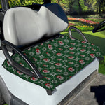 Santa Claus Knitted Pattern Print Golf Cart Seat Cover