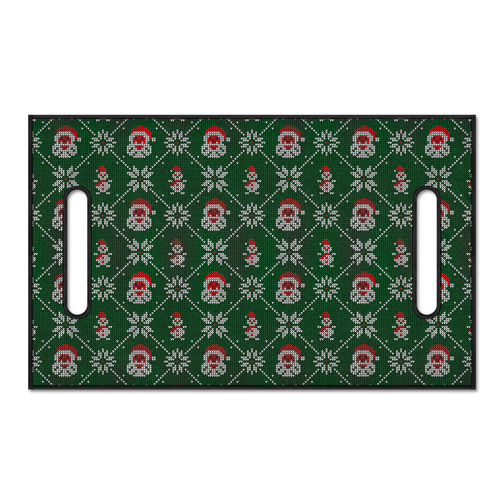 Santa Claus Knitted Pattern Print Golf Cart Seat Cover