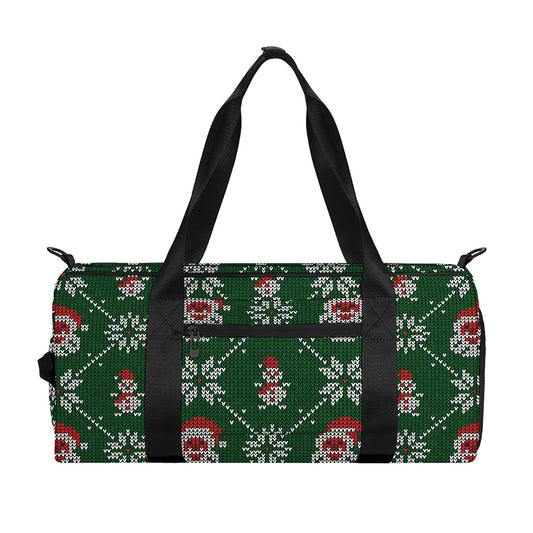 Santa Claus Knitted Pattern Print Gym Bag