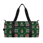 Santa Claus Knitted Pattern Print Gym Bag