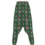 Santa Claus Knitted Pattern Print Hammer Pants