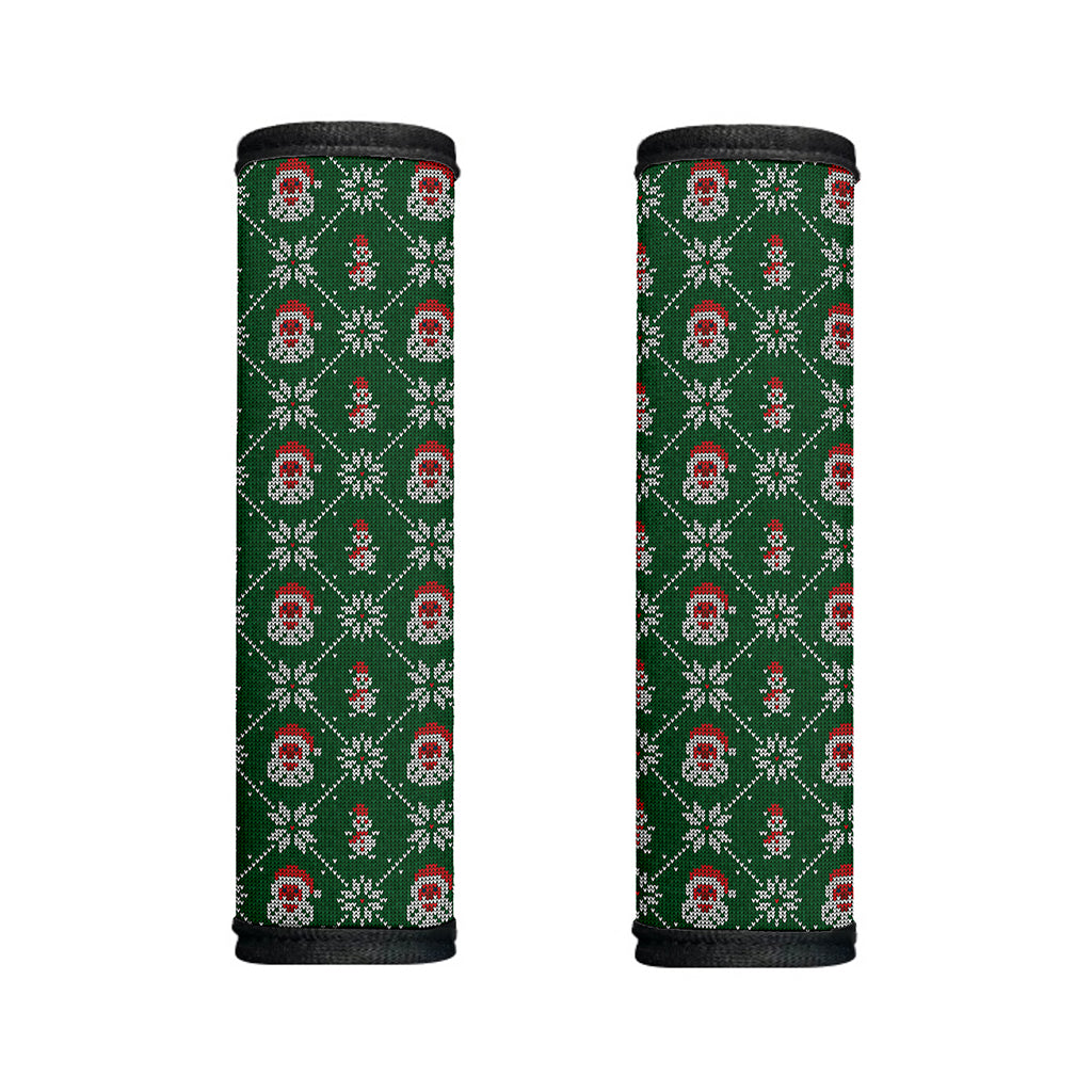 Santa Claus Knitted Pattern Print Handle Covers