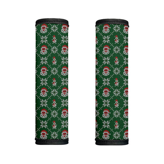 Santa Claus Knitted Pattern Print Handle Covers