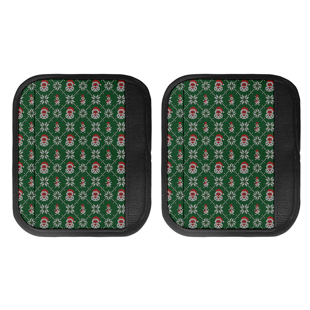 Santa Claus Knitted Pattern Print Handle Covers