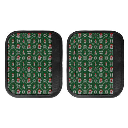 Santa Claus Knitted Pattern Print Handle Covers
