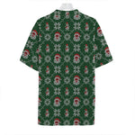 Santa Claus Knitted Pattern Print Hawaiian Shirt