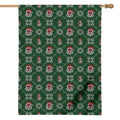 Santa Claus Knitted Pattern Print House Flag