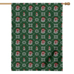 Santa Claus Knitted Pattern Print House Flag