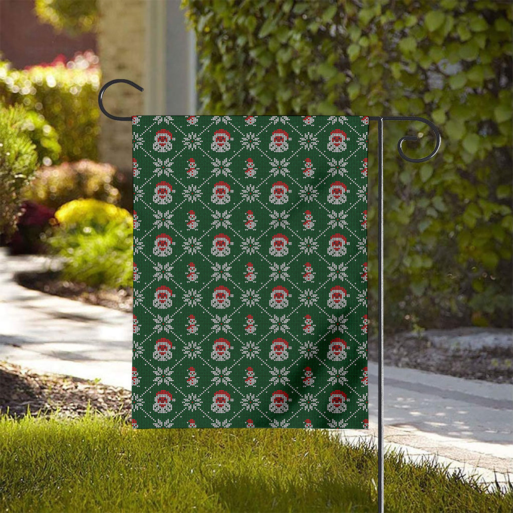 Santa Claus Knitted Pattern Print House Flag