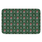 Santa Claus Knitted Pattern Print Indoor Door Mat