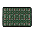 Santa Claus Knitted Pattern Print Kitchen Mat