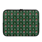 Santa Claus Knitted Pattern Print Laptop Sleeve