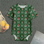Santa Claus Knitted Pattern Print Men's Bodysuit