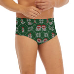 Santa Claus Knitted Pattern Print Men's Briefs