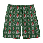 Santa Claus Knitted Pattern Print Men's Swim Trunks