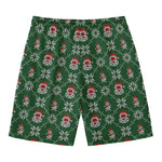 Santa Claus Knitted Pattern Print Men's Swim Trunks