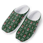 Santa Claus Knitted Pattern Print Mesh Casual Shoes