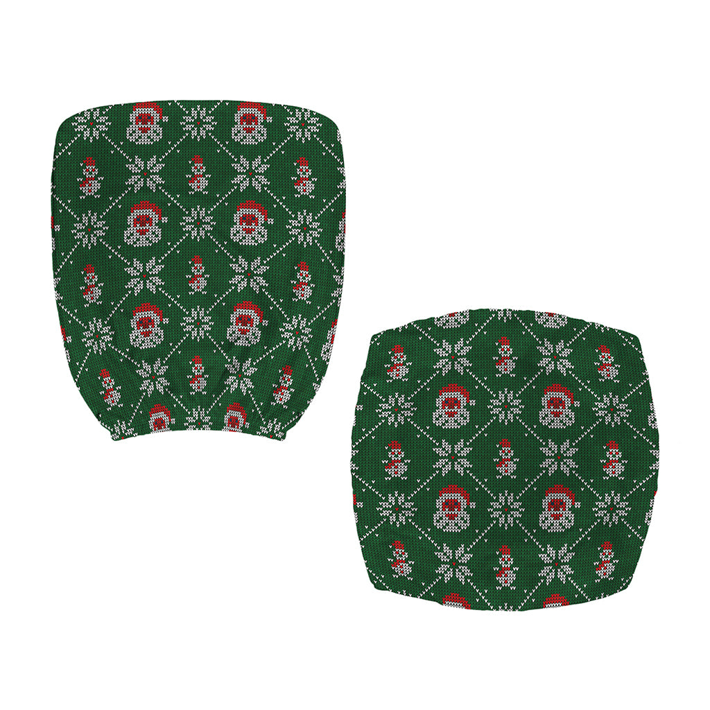 Santa Claus Knitted Pattern Print Office Chair Cover