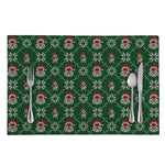 Santa Claus Knitted Pattern Print Placemat