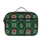 Santa Claus Knitted Pattern Print Portable Lunch Bag