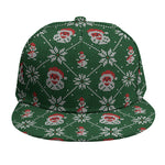 Santa Claus Knitted Pattern Print Snapback Cap