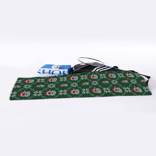 Santa Claus Knitted Pattern Print Sports Towel