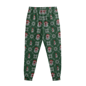 Santa Claus Knitted Pattern Print Sweatpants