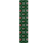 Santa Claus Knitted Pattern Print Table Runner