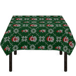 Santa Claus Knitted Pattern Print Tablecloth