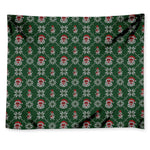 Santa Claus Knitted Pattern Print Tapestry