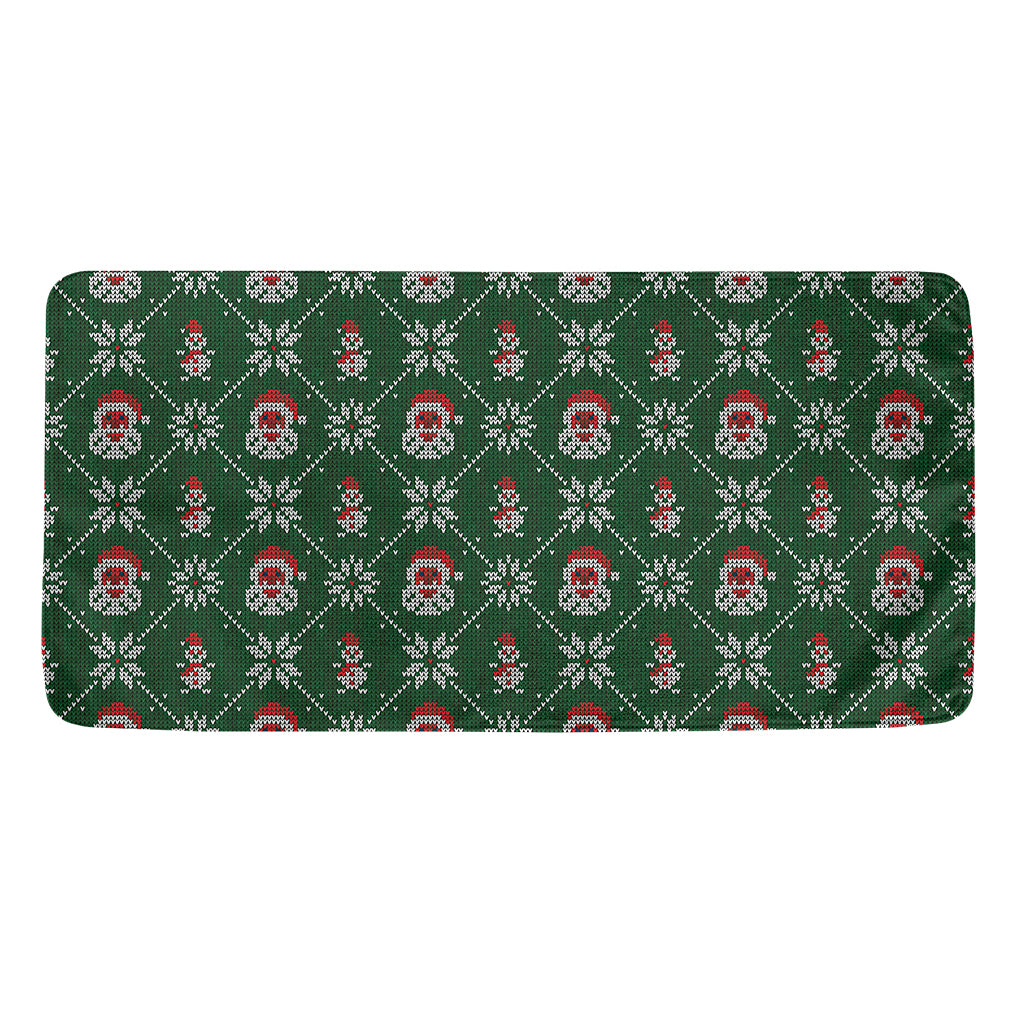 Santa Claus Knitted Pattern Print Towel