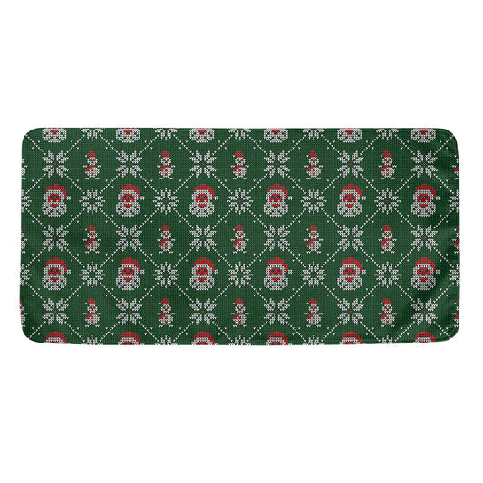 Santa Claus Knitted Pattern Print Towel