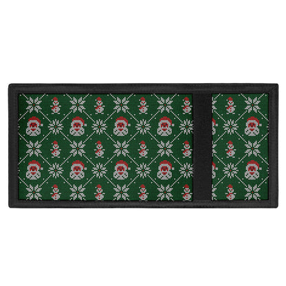 Santa Claus Knitted Pattern Print Trifold Wallet