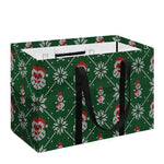 Santa Claus Knitted Pattern Print Utility Tote Bag