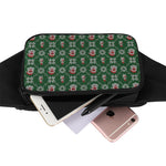 Santa Claus Knitted Pattern Print Waist Bag