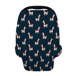 Santa Claus Llama Xmas Pattern Print Baby Seat Cover
