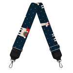Santa Claus Llama Xmas Pattern Print Bag Strap