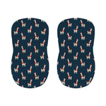 Santa Claus Llama Xmas Pattern Print Bar Stool Covers