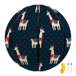 Santa Claus Llama Xmas Pattern Print Basketball