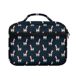 Santa Claus Llama Xmas Pattern Print Briefcase Bible Bag