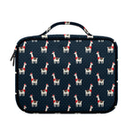 Santa Claus Llama Xmas Pattern Print Briefcase Bible Bag