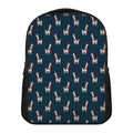 Santa Claus Llama Xmas Pattern Print Casual Backpack