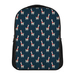Santa Claus Llama Xmas Pattern Print Casual Backpack