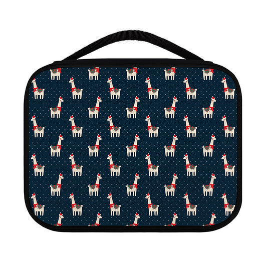 Santa Claus Llama Xmas Pattern Print Classic Bible Case