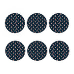 Santa Claus Llama Xmas Pattern Print Coaster Set