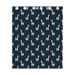 Santa Claus Llama Xmas Pattern Print Curtain