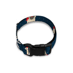 Santa Claus Llama Xmas Pattern Print Dog Collar