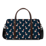 Santa Claus Llama Xmas Pattern Print Duffle Bag