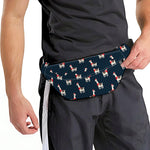 Santa Claus Llama Xmas Pattern Print Fanny Pack